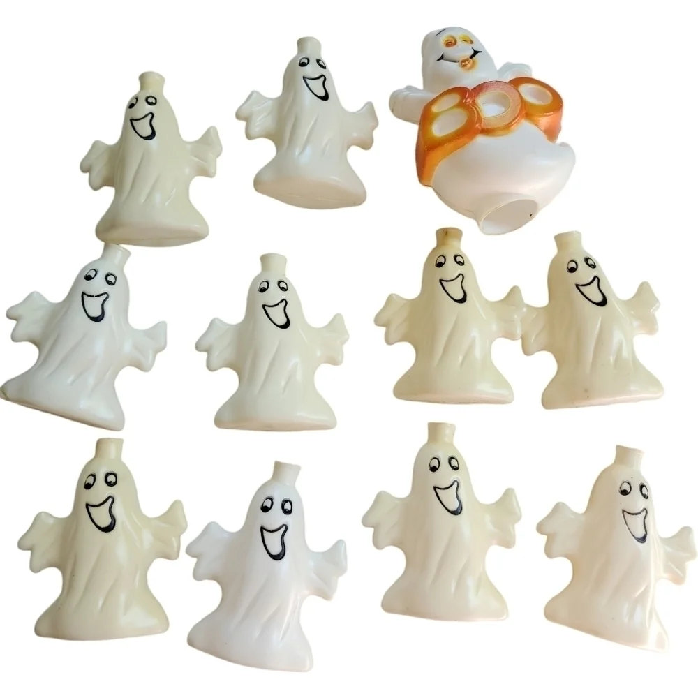 2000s Blow Mold Halloween String Light Ghosts
